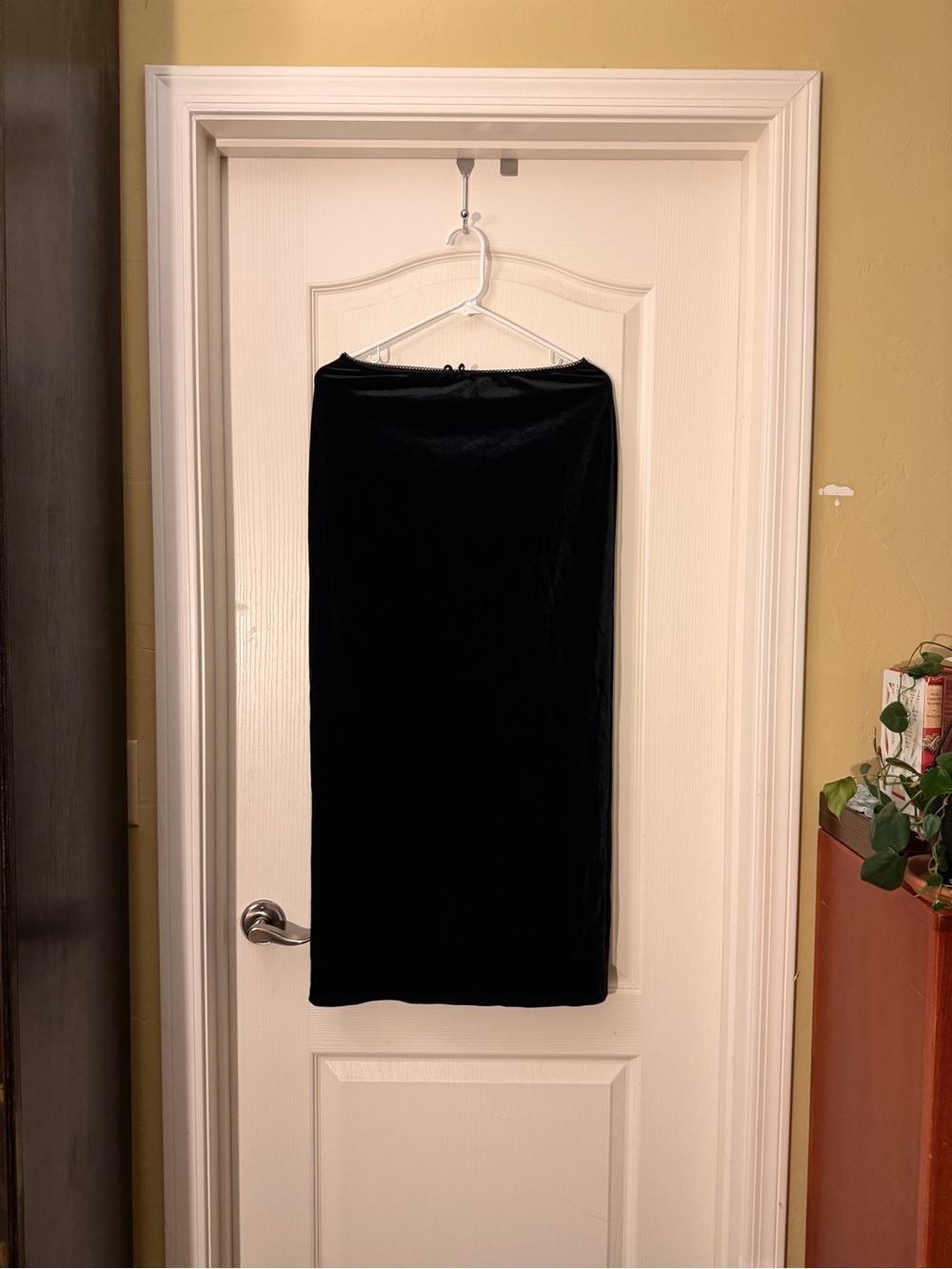 WILD FABLE Velvet Maxi Skirt with Slit